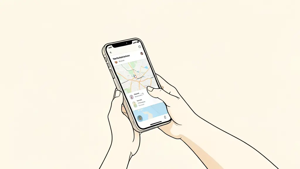 Editorial photograph of a person searching for a healthcare professional on a smartphone, with a local map and specialty filters visible, no readable text or logo